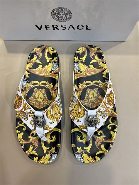 versace slippers color bruggdy|Luxury, Designer and High.